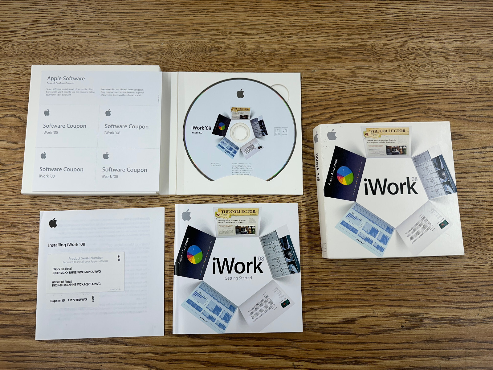 APPLE iWork 08 RETAIL VERSION & APPLE iLife 08 FAMILY PACK w/ BOXES
