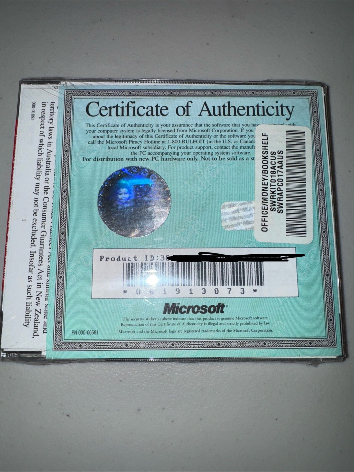 Microsoft Office Professional & Bookshelf for Windows w/ Key and CD Sealed