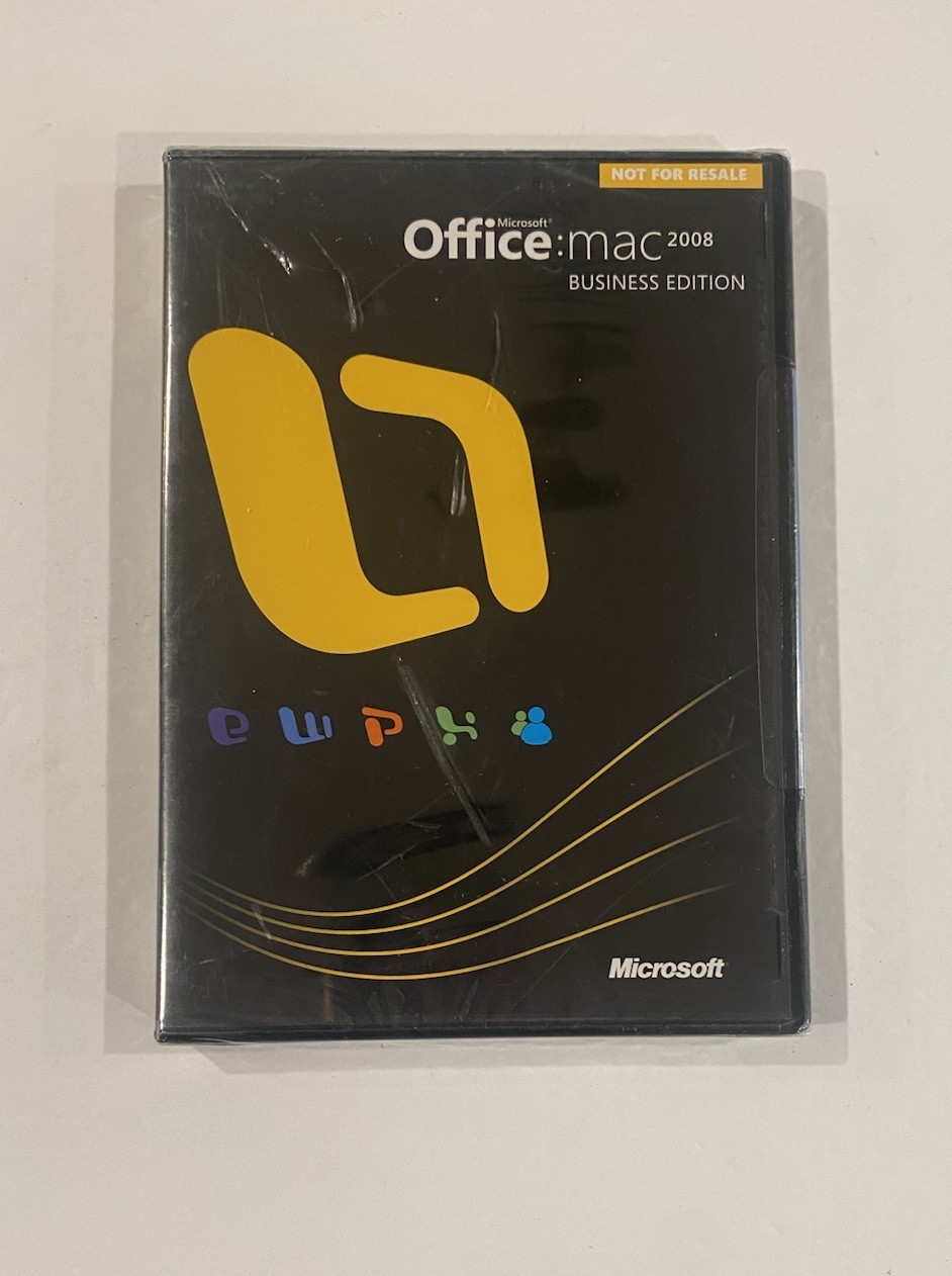 Microsoft Office: MAC 2008 Business Edition, New Factory Sealed!