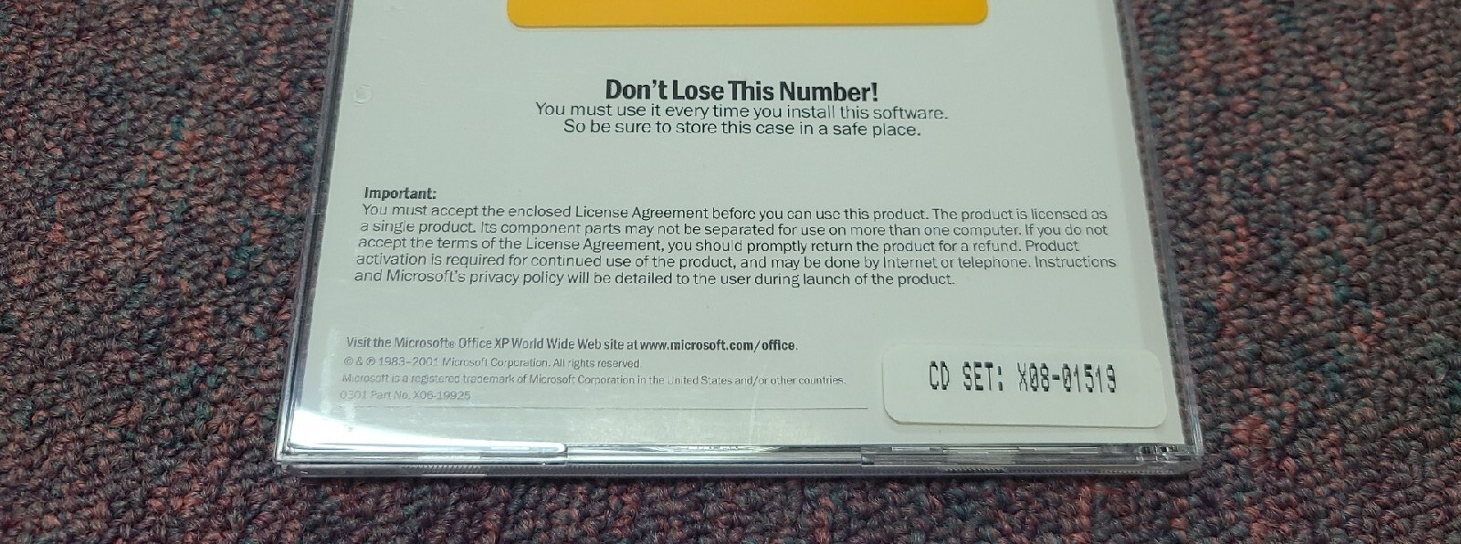 Microsoft Office XP 2002 Professional | 2 CD Set COMPLETE w/ Product Key