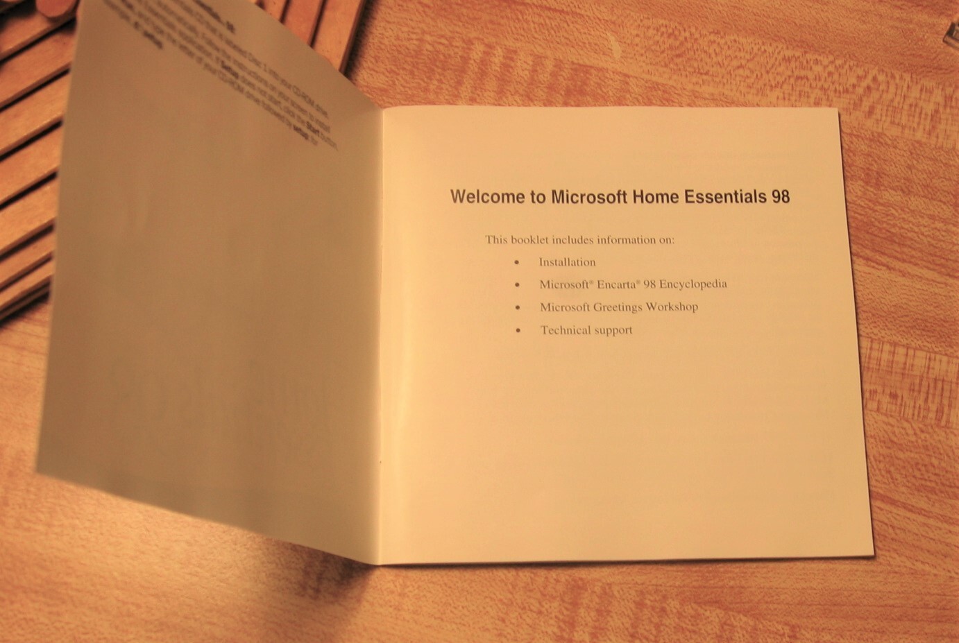 Vintage Microsoft 98 Software Works and Home Essentials-8 CDs