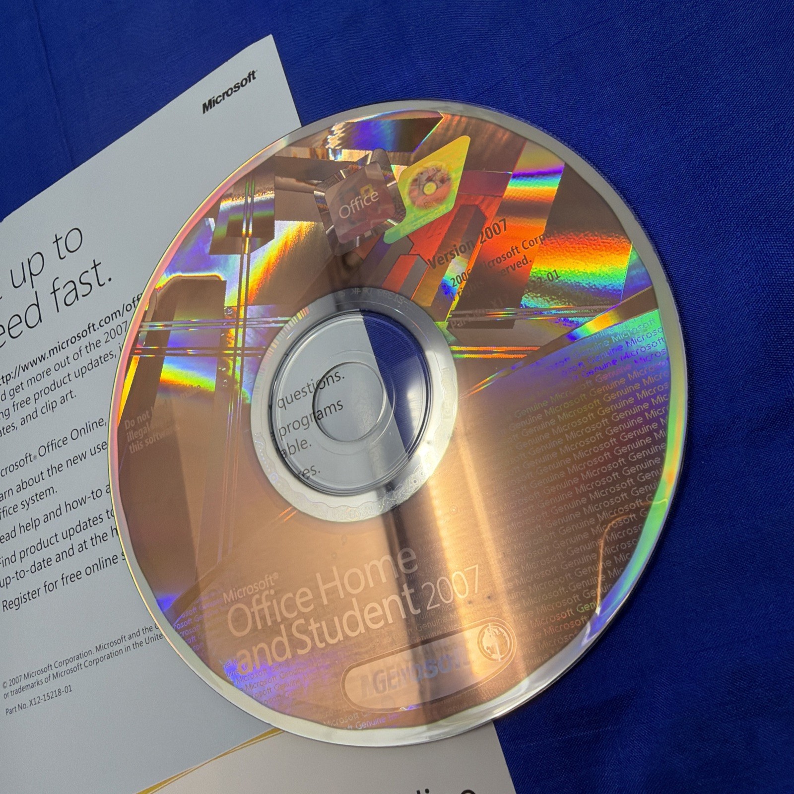 Microsoft Office 2007 Home and Student w/ Product Key – Excel, Word, PowerPoint