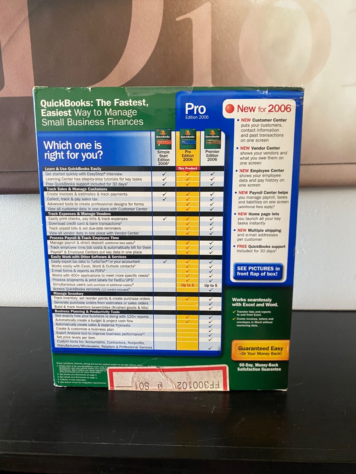 RARE Intuit Quickbooks Pro Edition 2006 BRAND NEW SEALED – FAST SHIPPING 🚛💨