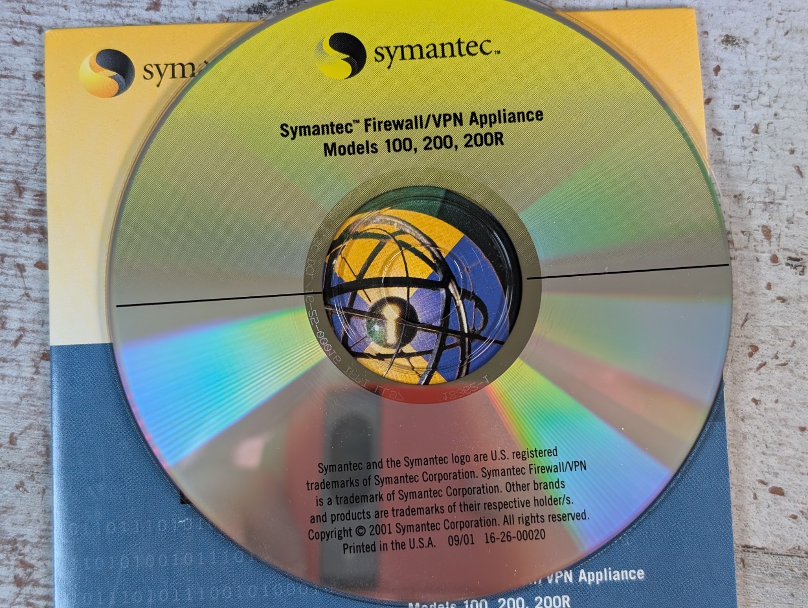 Symantec VPN Client Version 7.0 and Software for Models 100 200 200R CD 2001