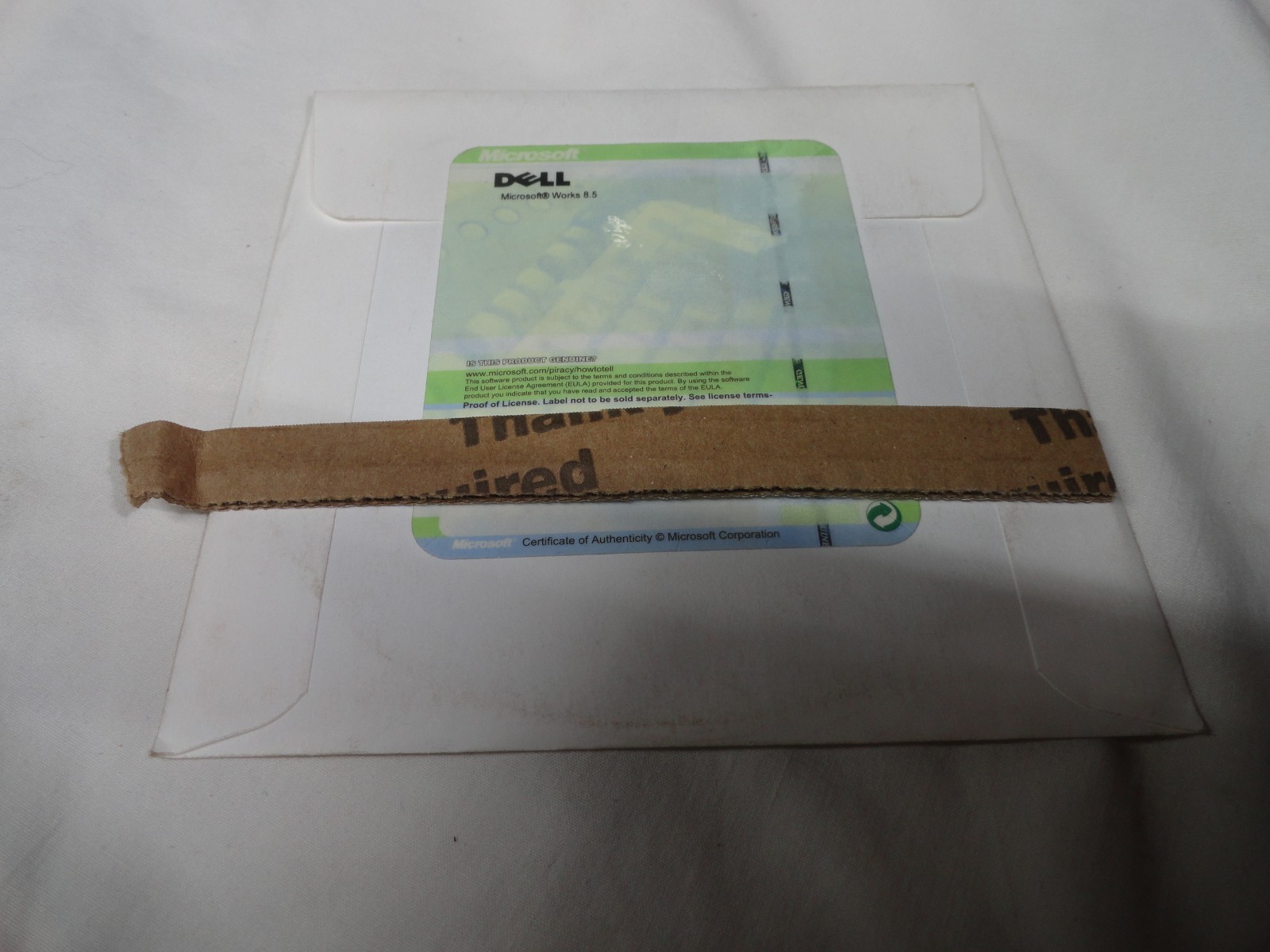 DELL Microsoft Works 8.5 CD With Key 2005 New