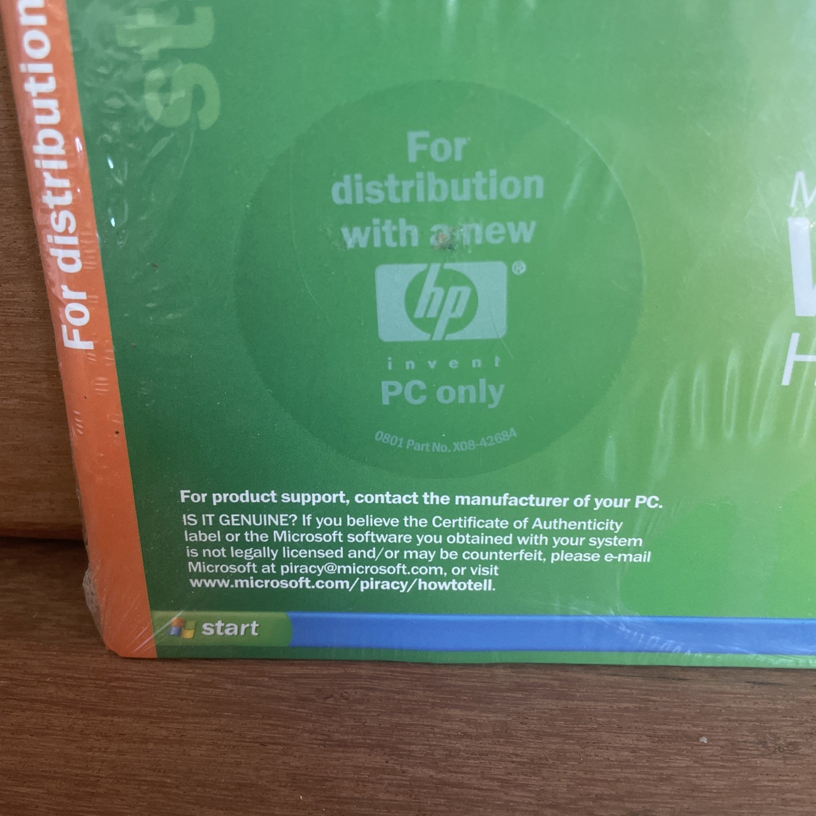 Microsoft Windows XP Home Edition SEALED Version 2002 – NO PRODUCT KEY!!!!