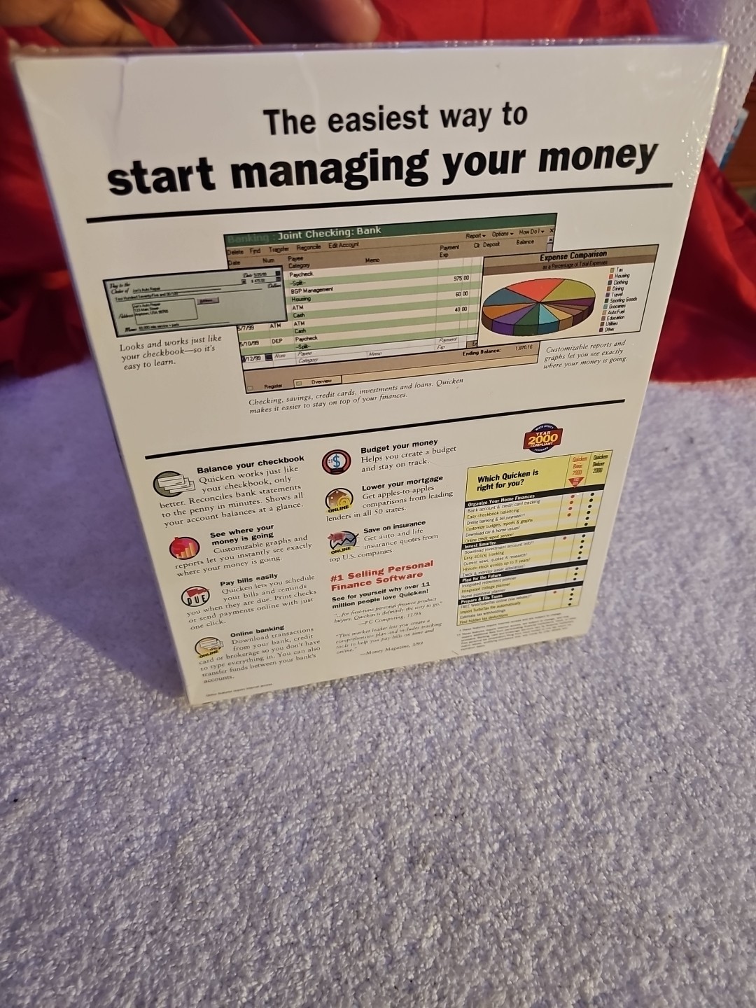 Intuit Quicken 2000 for Windows – Complete Boxed Financial Software NEW Sealed”