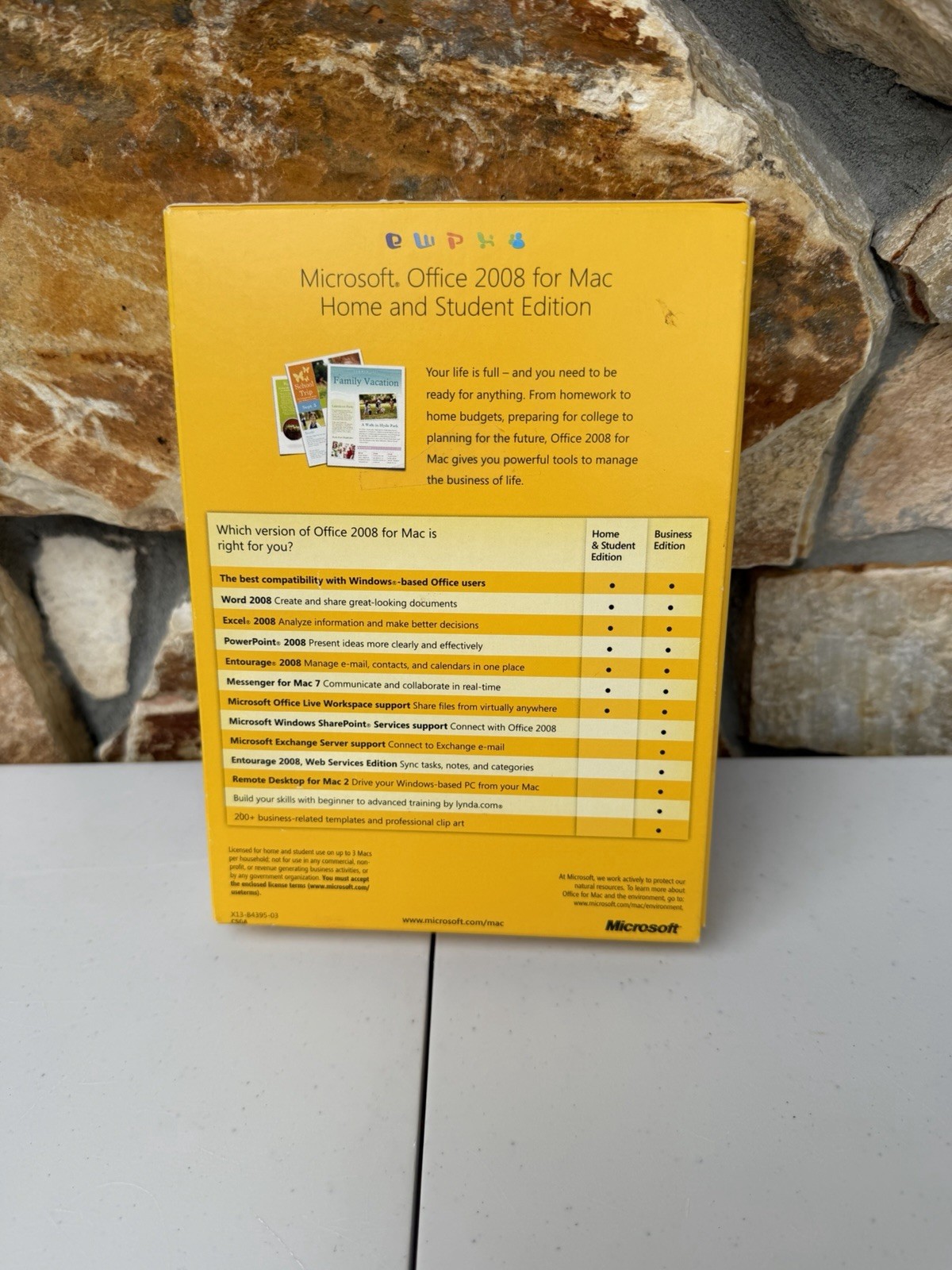 Microsoft Office 2008 Home & Student Edition for Mac Complete
