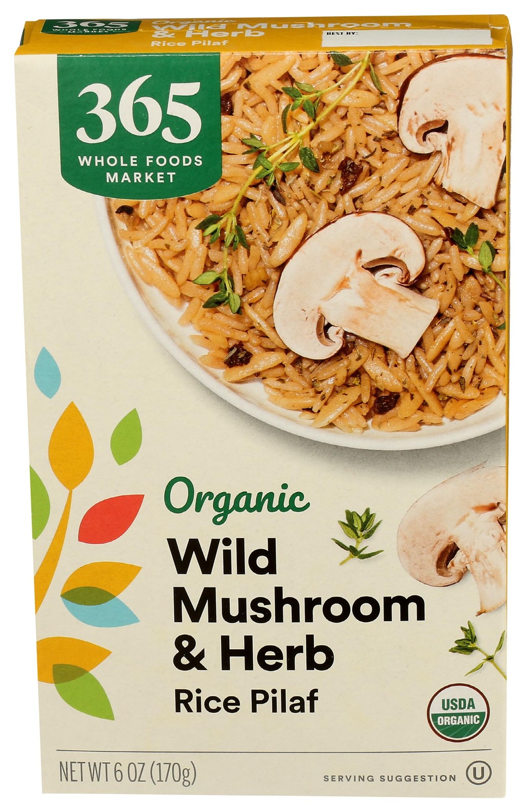 365 by Whole Foods Market, Organic Mushroom and Herb Rice 6 Ounce (Pack of 1)