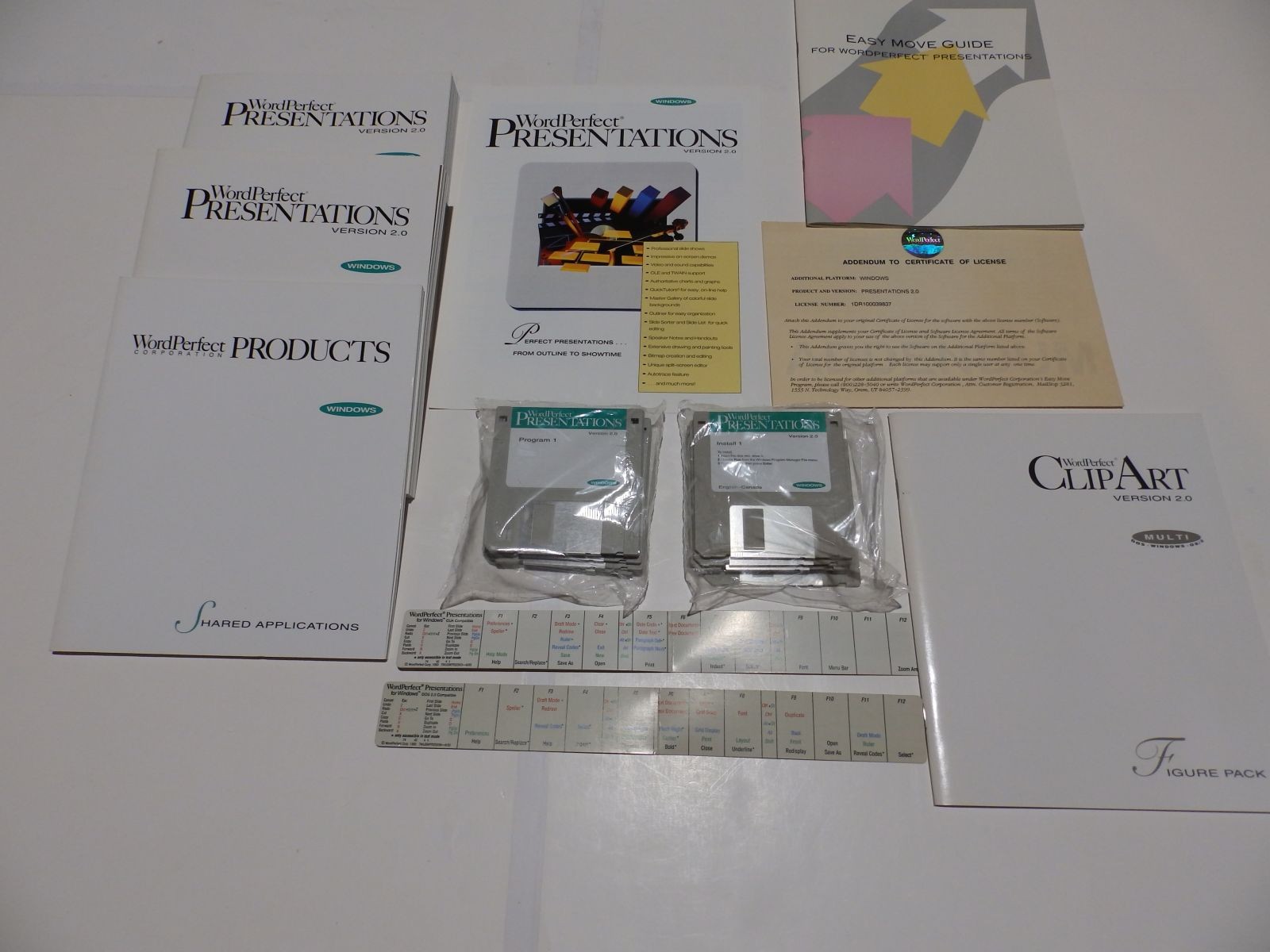 Vintage Software – DrawPerfect, Figure Library, WordPerfect Presentations v2.0