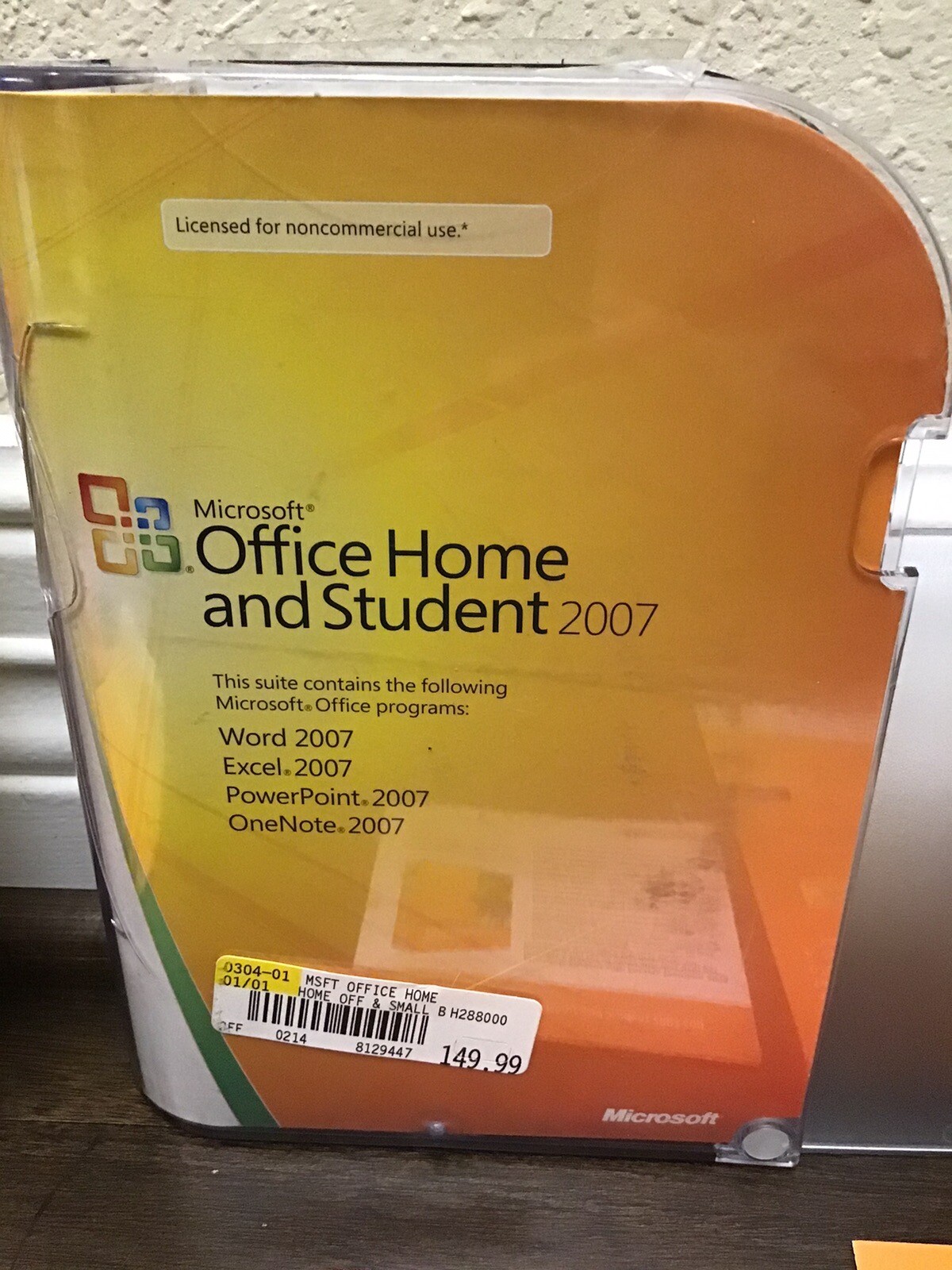Microsoft MS Office 2007 Home Student Genuine Disc & Product Key w/ Case (2) Lot