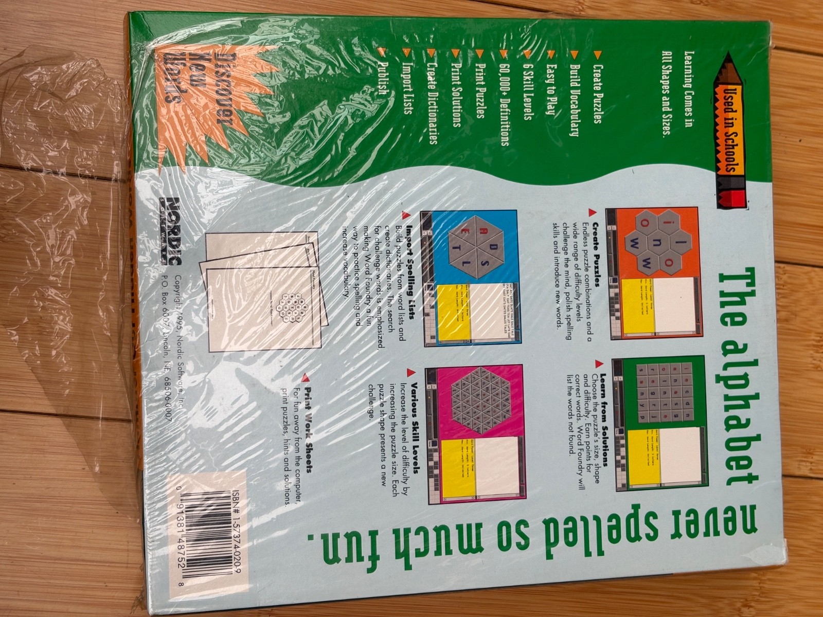 1995 NORDIC SOFTWARE WORD FOUNDRY CD-ROM MACINTOSH NEW IN SEALED BOX