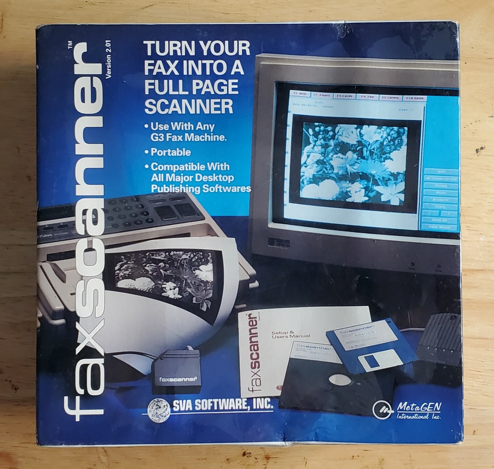 Vintage SVA Software Worldfax and Faxscanner 1992 Bundle New In Box