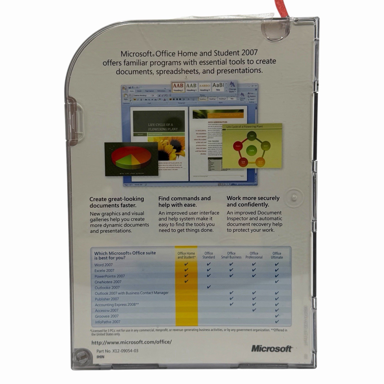 Microsoft Office 2007 Home and Student w/ Product Key – Excel, Word, PowerPoint