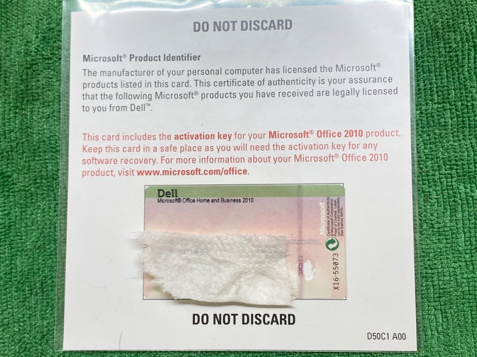 ••EXPIRED••MICROSOFT OFFICE 2010 HOME and BUSINESS PRODUCT KEY ONLY (no disc)