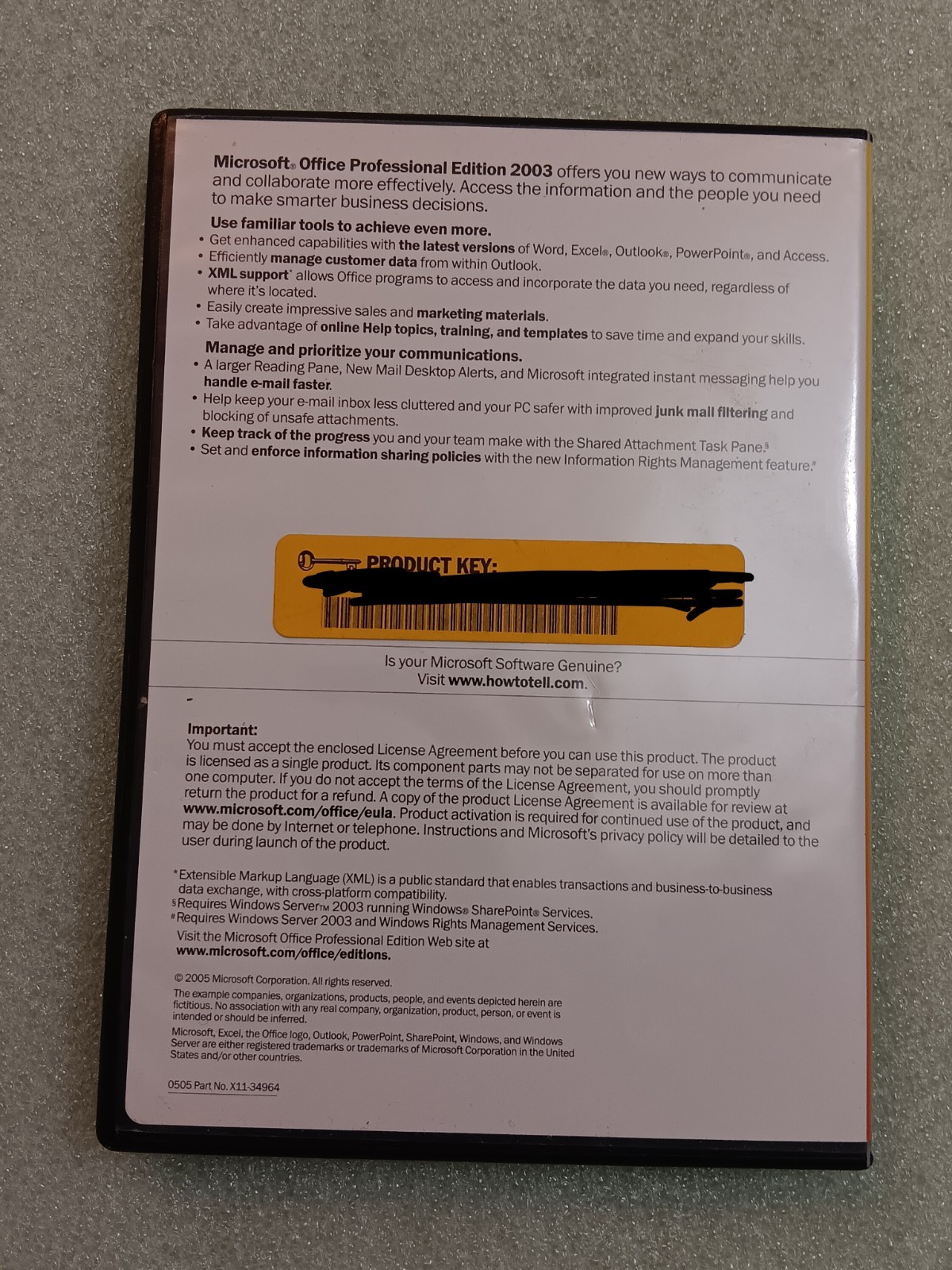Microsoft Office Professional Edition 2003 with Product Key