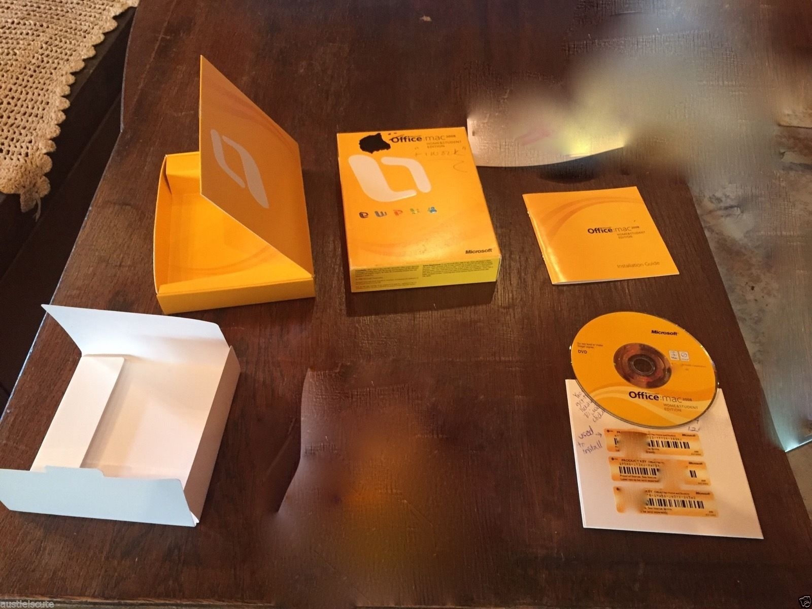 Microsoft Office for Mac Home and Student 2008 3 PRODUCT KEYS for 3 Computers