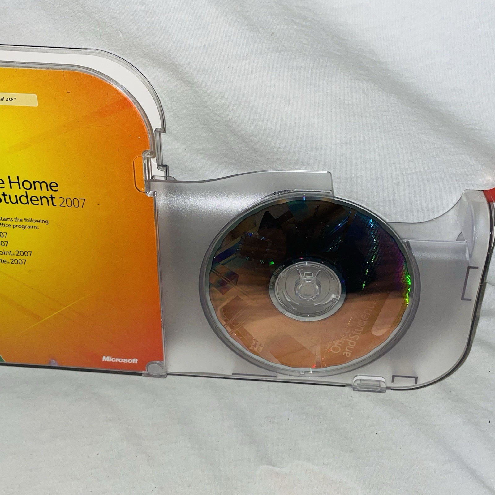 Microsoft MS Office 2007 Home & Student GENUINE Disc W/ Product Key Excel Word
