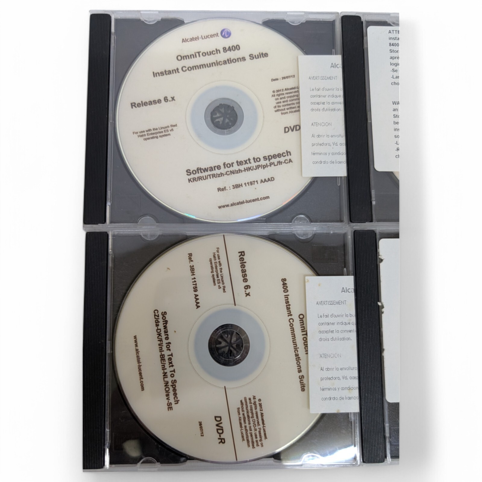 Alcatel-Lucent OmniTouch 8400 ICS Text-To-Speech R6.x Software CD Total 14 Discs