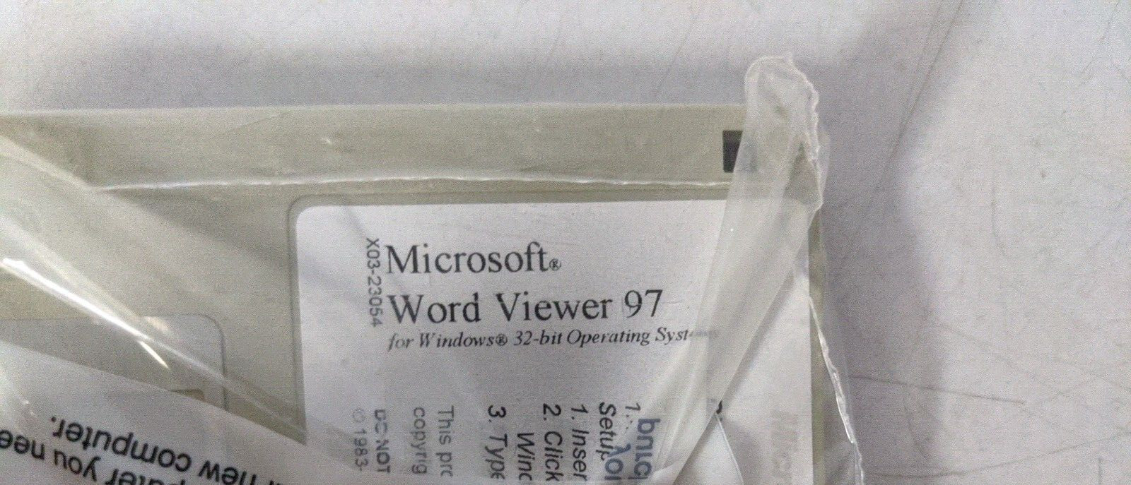 VINTAGE PACK OF 3 DISK NUMBER 1,2,3 MICROSOFT WORD VIEWER 97