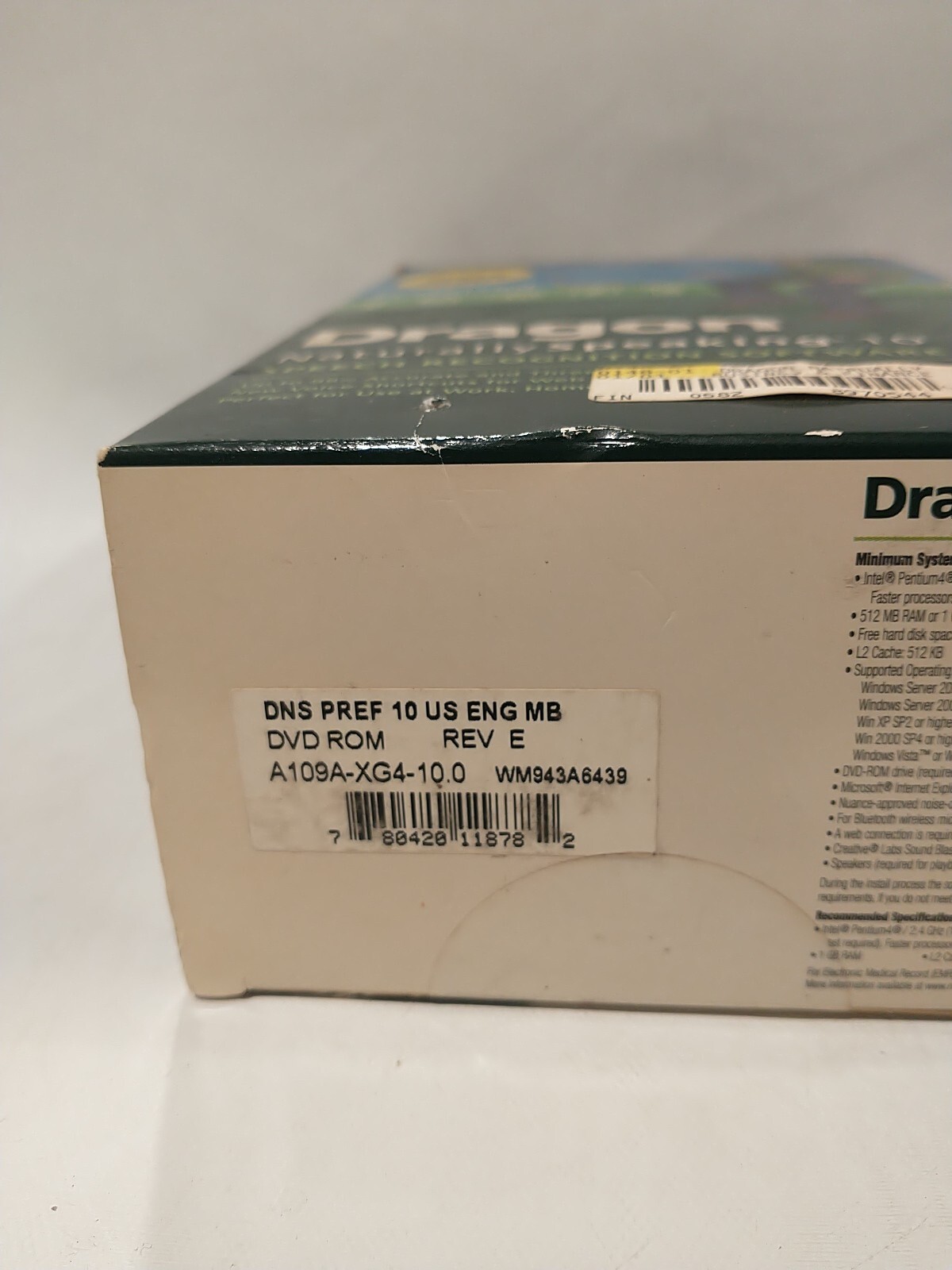 NUANCE DRAGON NATURALLY SPEAKING PREFERRED 10 SPEECH RECOGNITION SOFTWARE-NUANCE