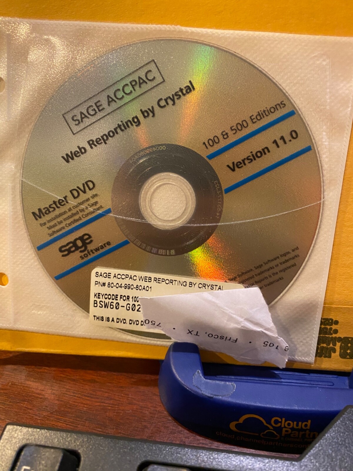 BRAND NEW Sage Accpac ERP Web Reporting MASTER DVD WITH LICENSE KEY CODE
