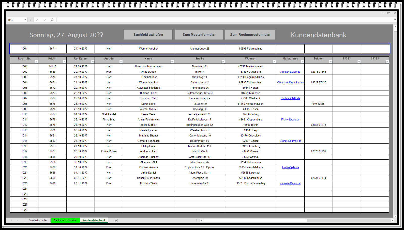Invoice program invoicing software invoicing 2 tax rates Excel APP