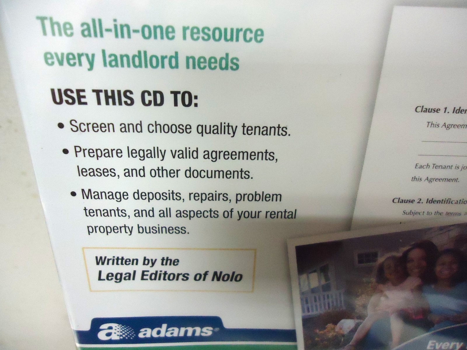 3 NEW! Adams Real Estate – Landlord – Property Mgmt Forms on CD ROM’s! F/S!