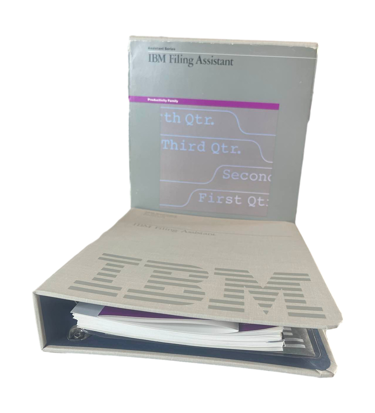 Vintage IBM Filing Assistant Software 1984 PC Productivity Box