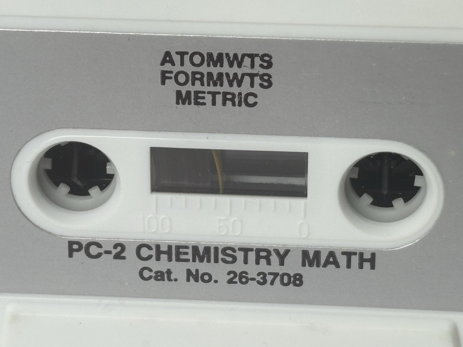 Radio Shack Tandy TRS-80 PC-2 Software Library CHEMISTRY MATH 26-3708