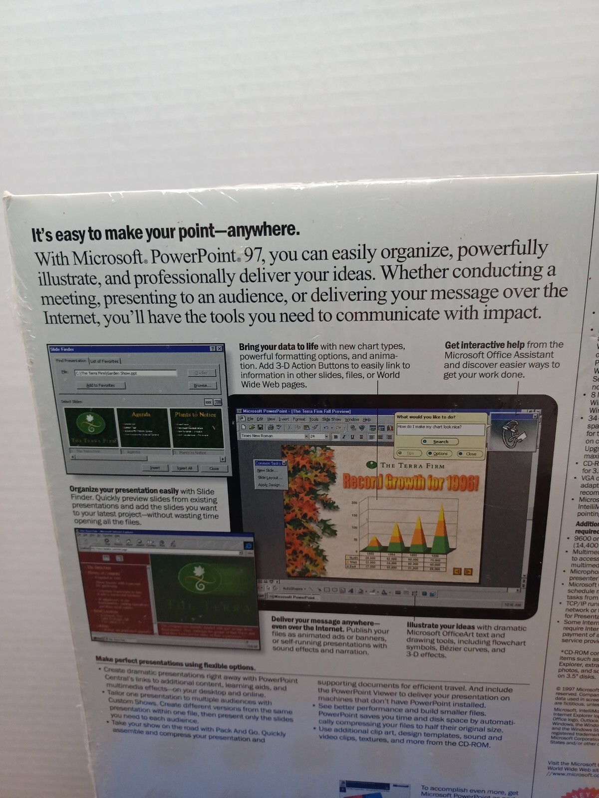 MICROSOFT PowerPoint 97 upgrade Mac Version w/KEY Presentation Graphics Program