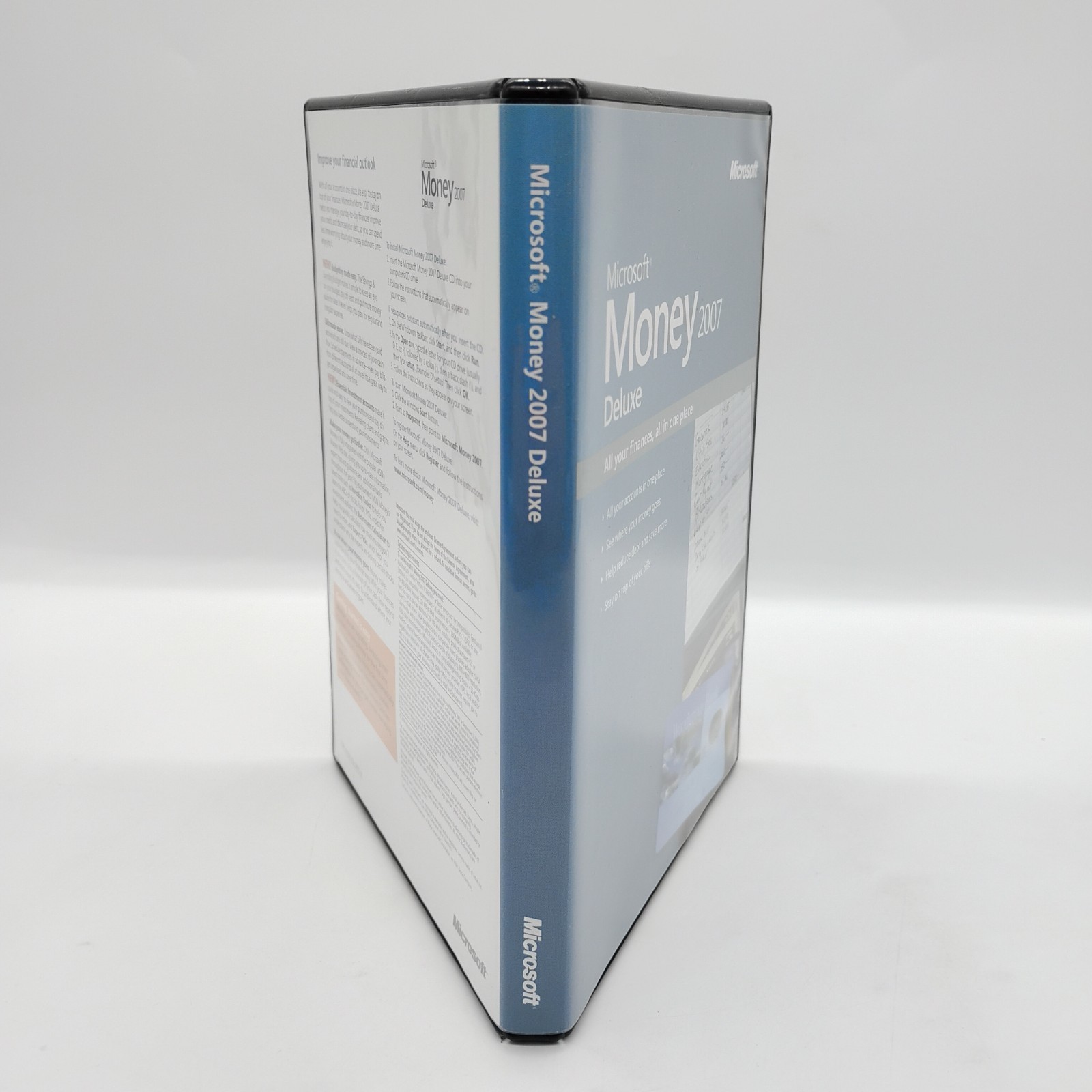 Microsoft Money Deluxe 2007 (Windows PC) Accounting Finance w/ Manual VGC