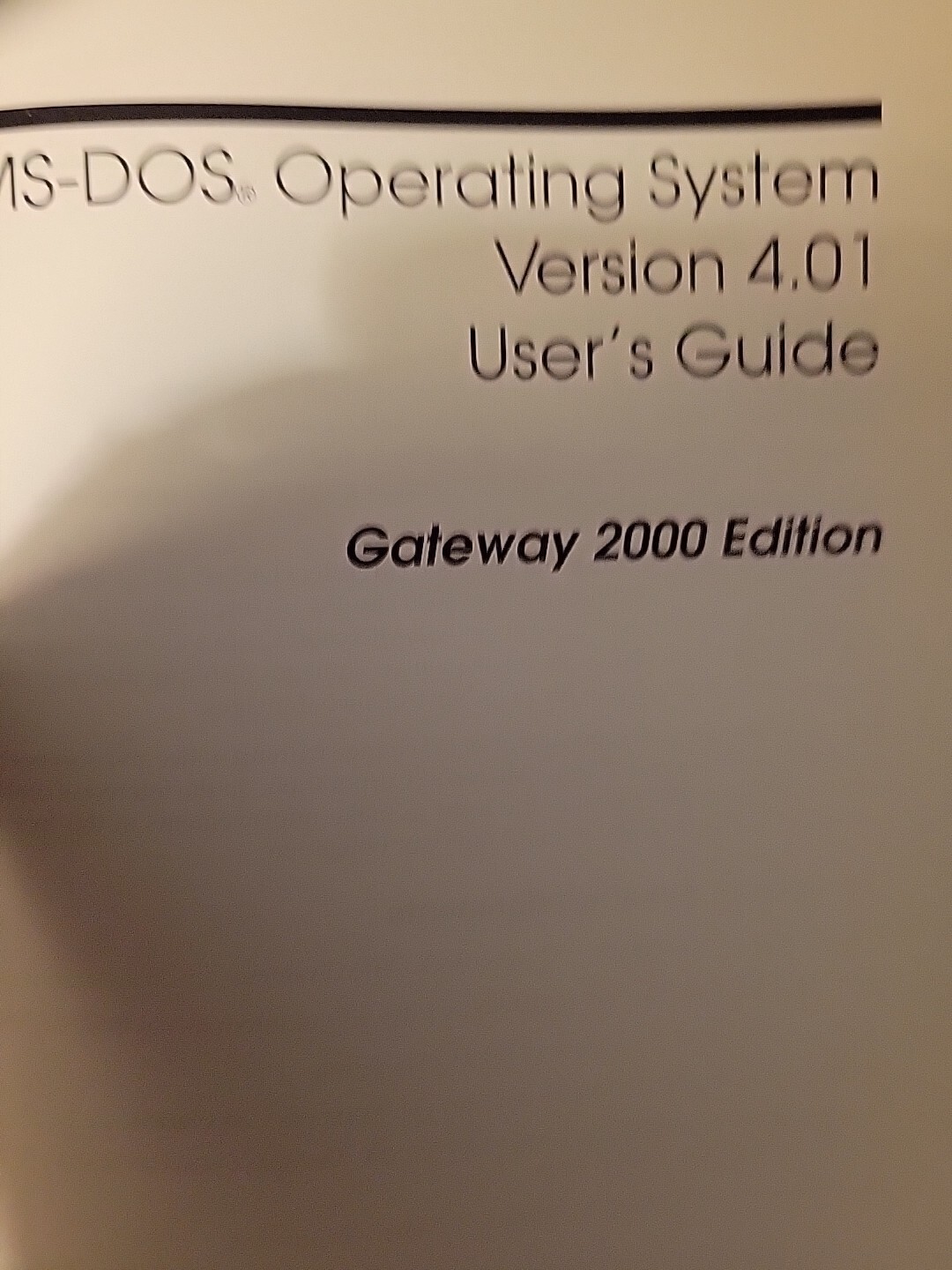 Microsoft Windows Gateway 2000 Edition V3.0 Msdoc