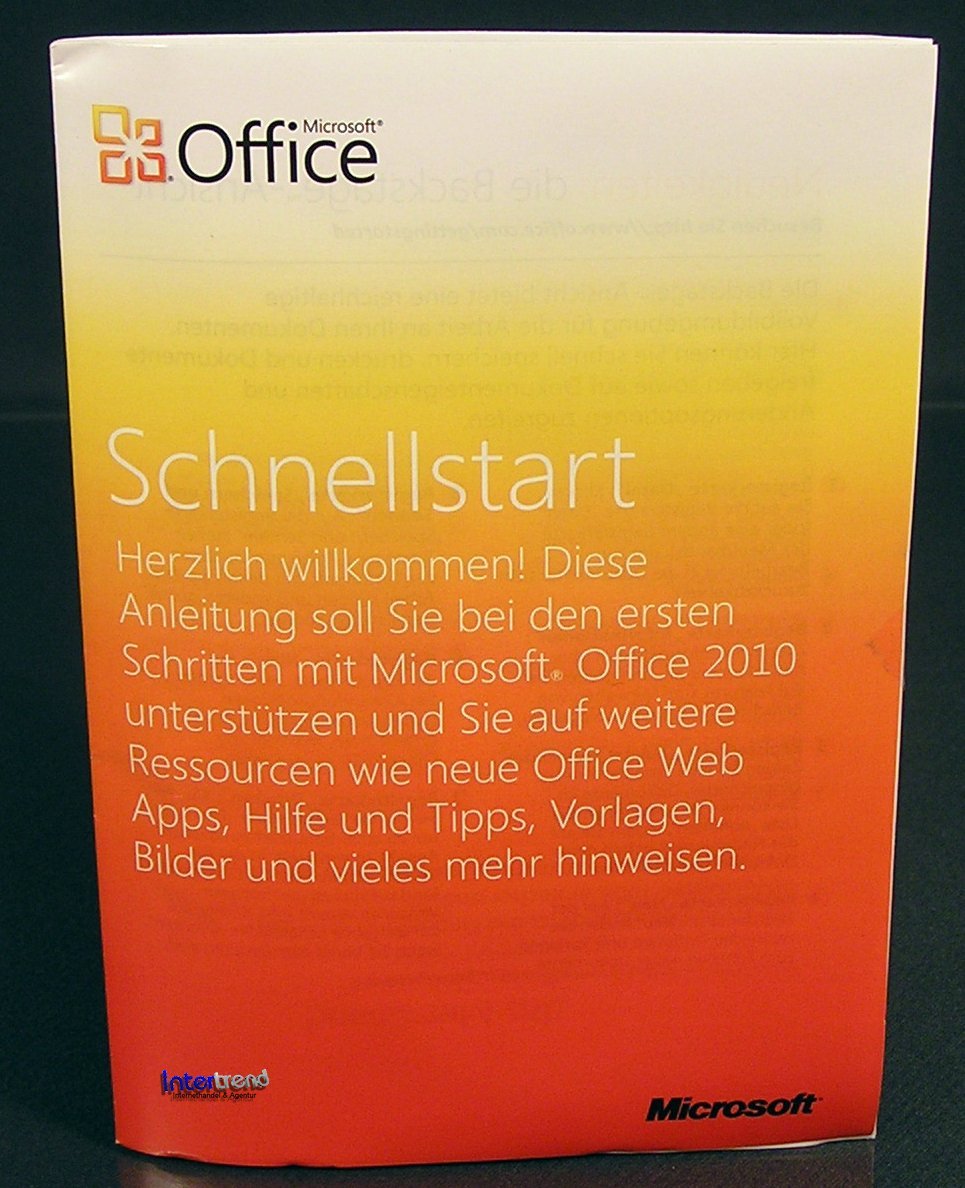 Microsoft Office Home and Student 2010 Full Version 3 PC Box, DVD + SP1 Original Box