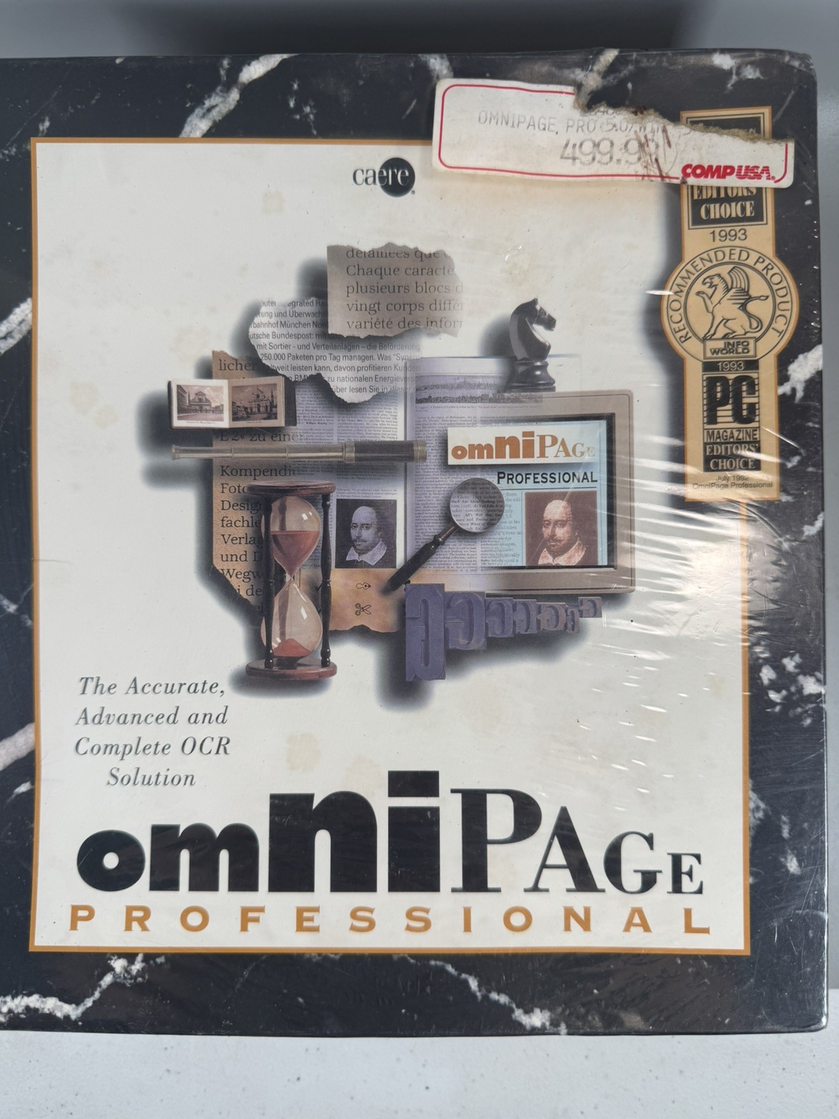 Vintage 1994 OmniPage Professional 5.0 OCR Software New Sealed Caere PC А