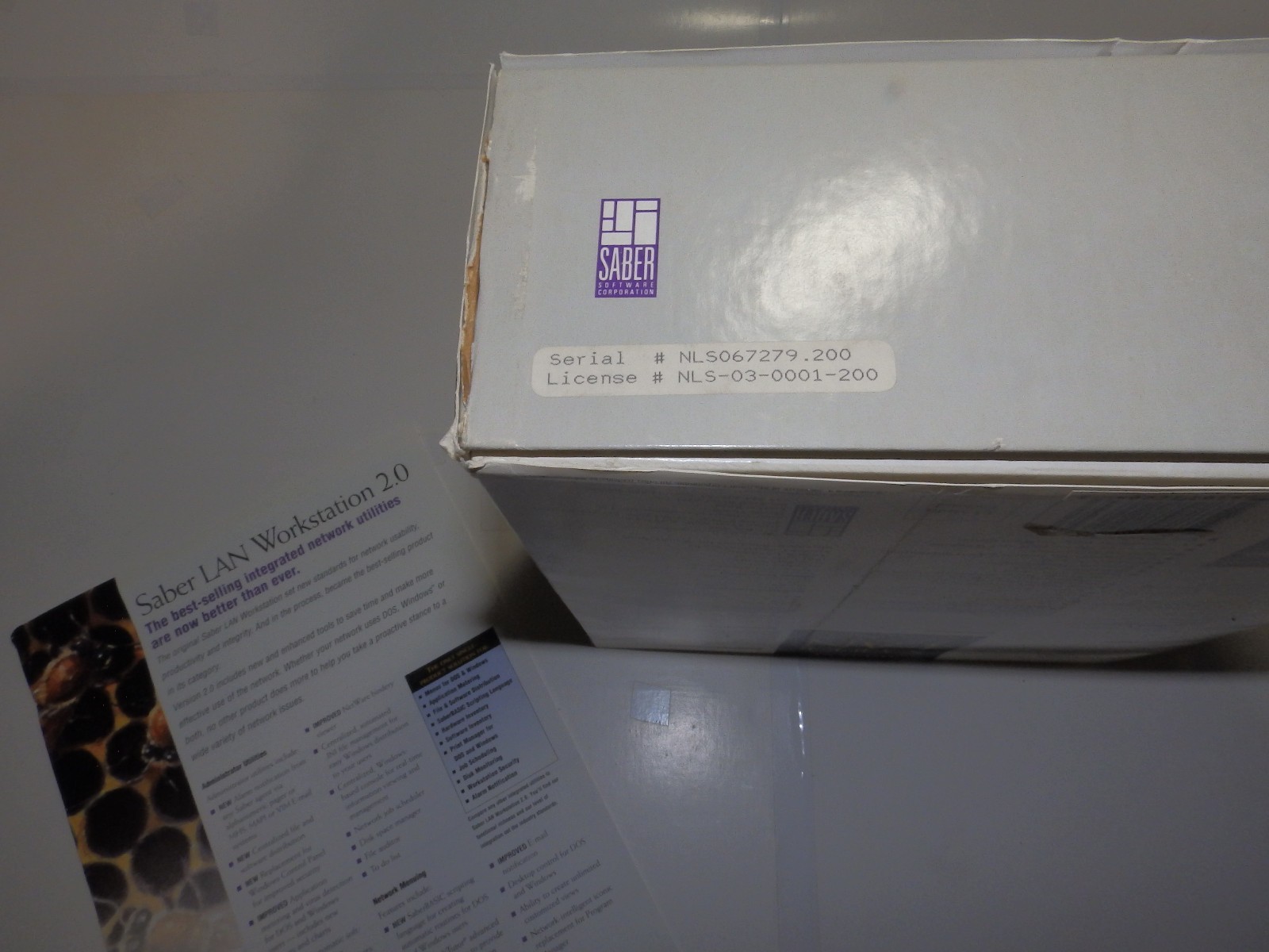 Vintage Software – Saber LAN Workstation – Version 1.0 and Version 2.0