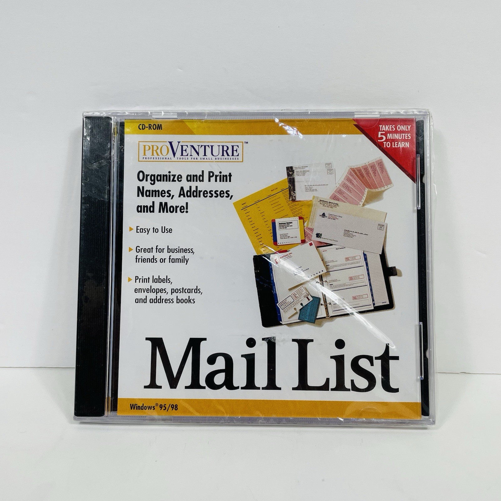 Pro Venture Mail List 1999 CD-ROM for Windows 95/98