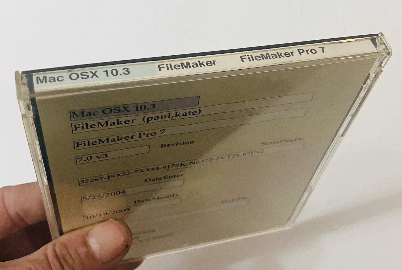 FileMaker Pro 7 Upgrade 2004 Mac/Win CD Software Complete Docs Database Vtg