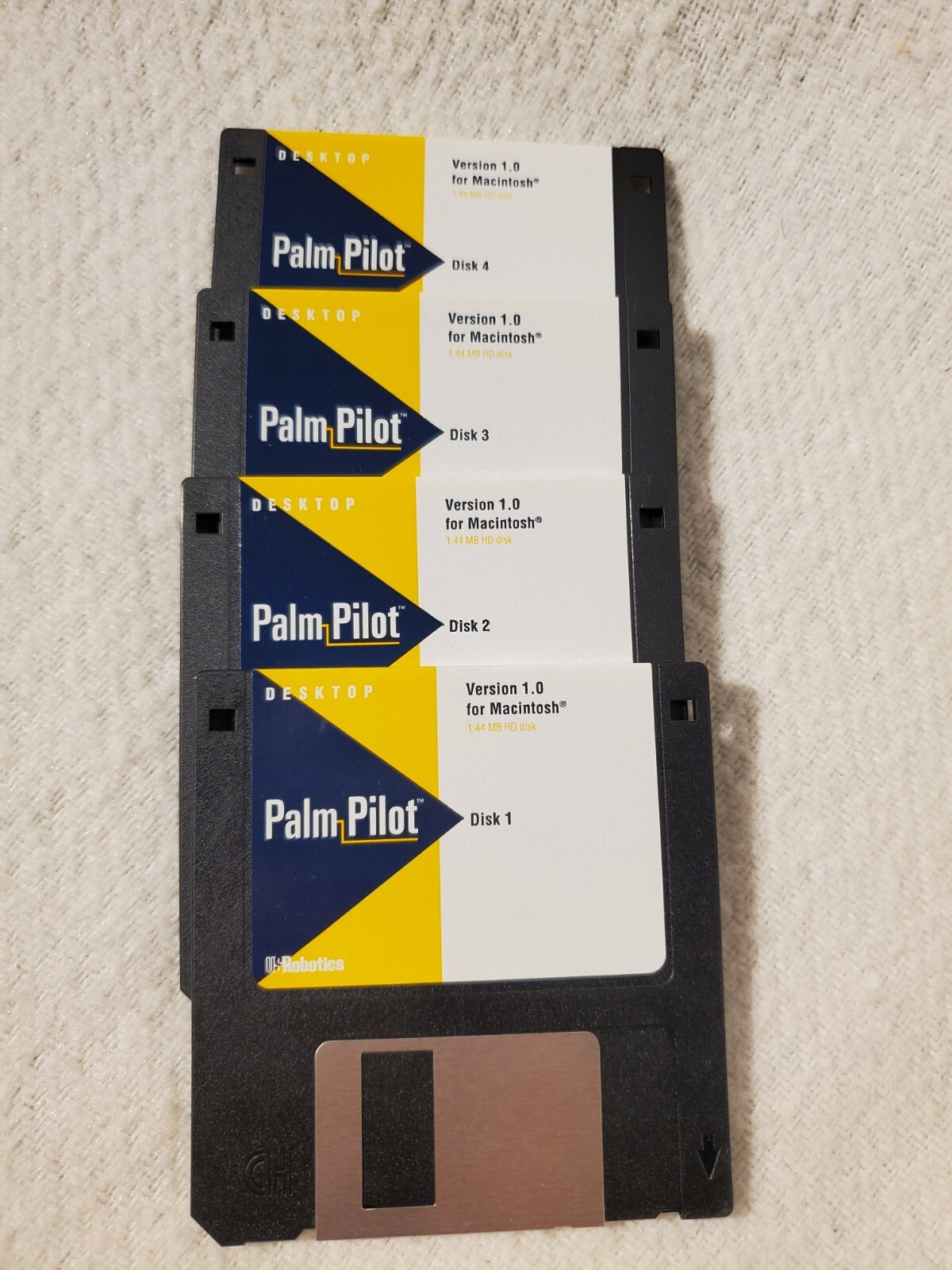US Robotics Palm Pilot Desktop v1.0 1997 Apple Macintosh Software 3.5″ Floppy