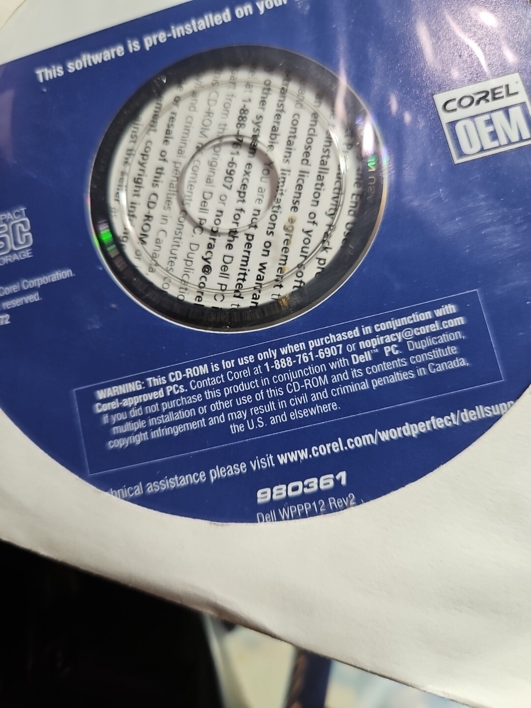 Word Perfect 2005 Productivity Pack Corel OEM 0CD940 CD Sealed