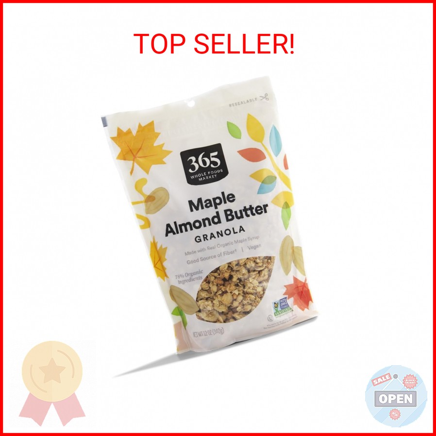 365 by Whole Foods Market, Maple & Almond Butter Granola, 12 Ounce