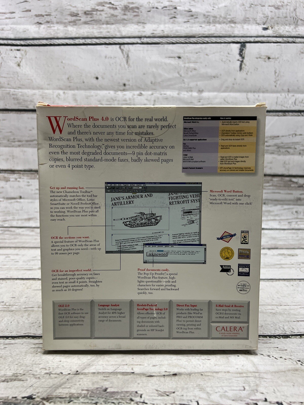 VTG Word Scan Plus Version 4.0 Calera Microsoft Windows Floppy Disk – Brand New