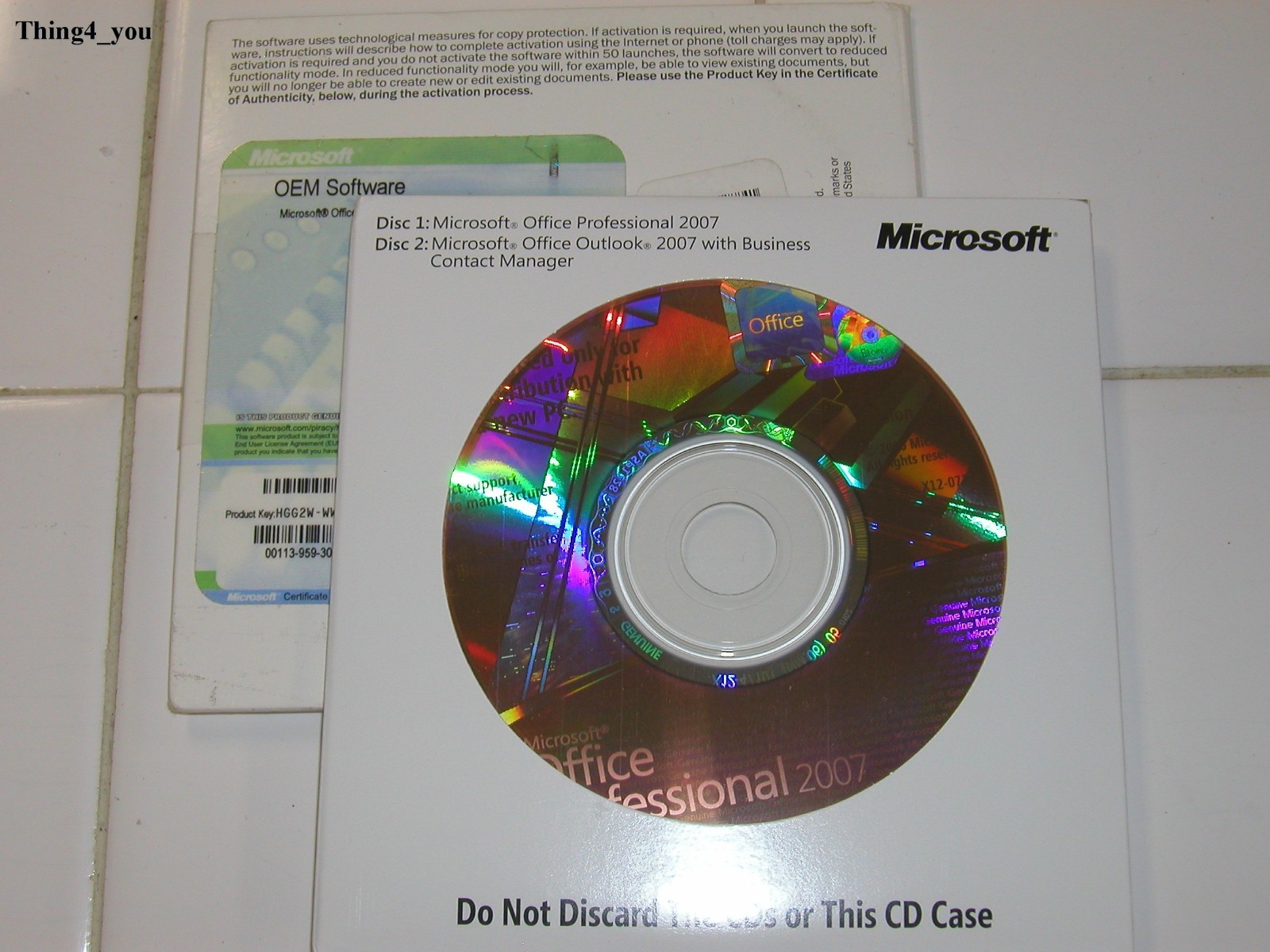Microsoft Office 2007 Professional Full English Version MS Pro=BRAND NEW SEALED=