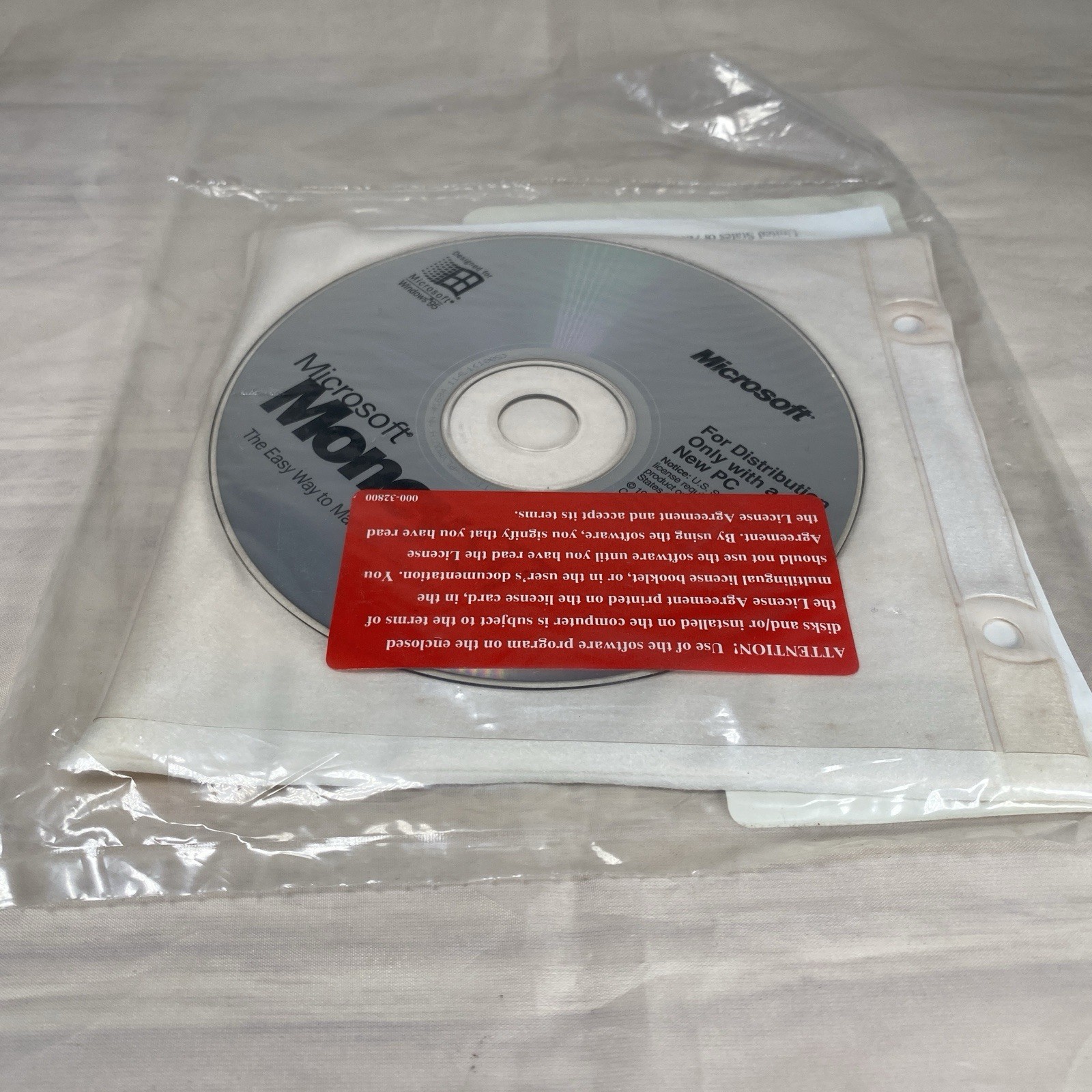 NEW SEALED Microsoft Money 1995 for Windows 95 CD-ROM With COA