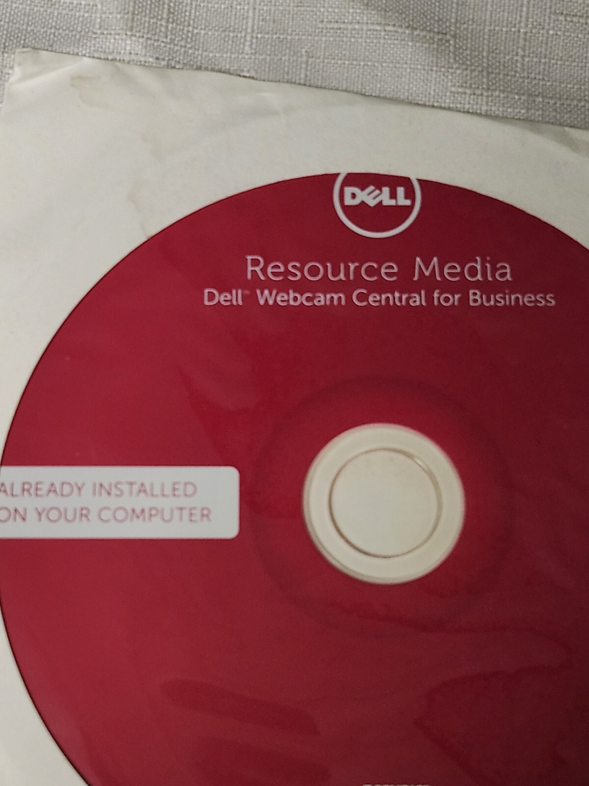 Dell Resource Media Webcam Central For Business CD Disc New Sealed Part # GF1T5