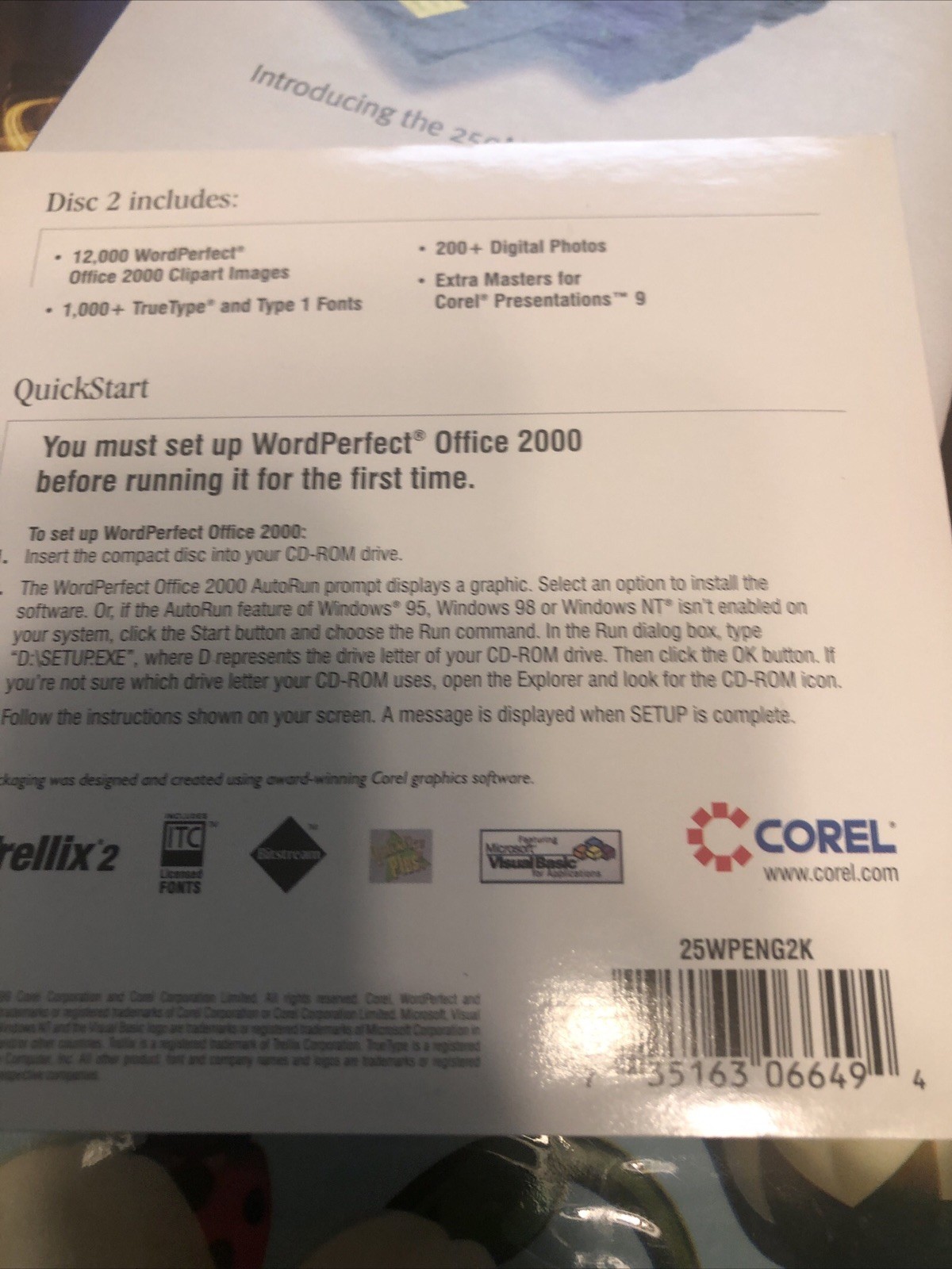 WordPerfect Office 2000 (2 Discs) With Key