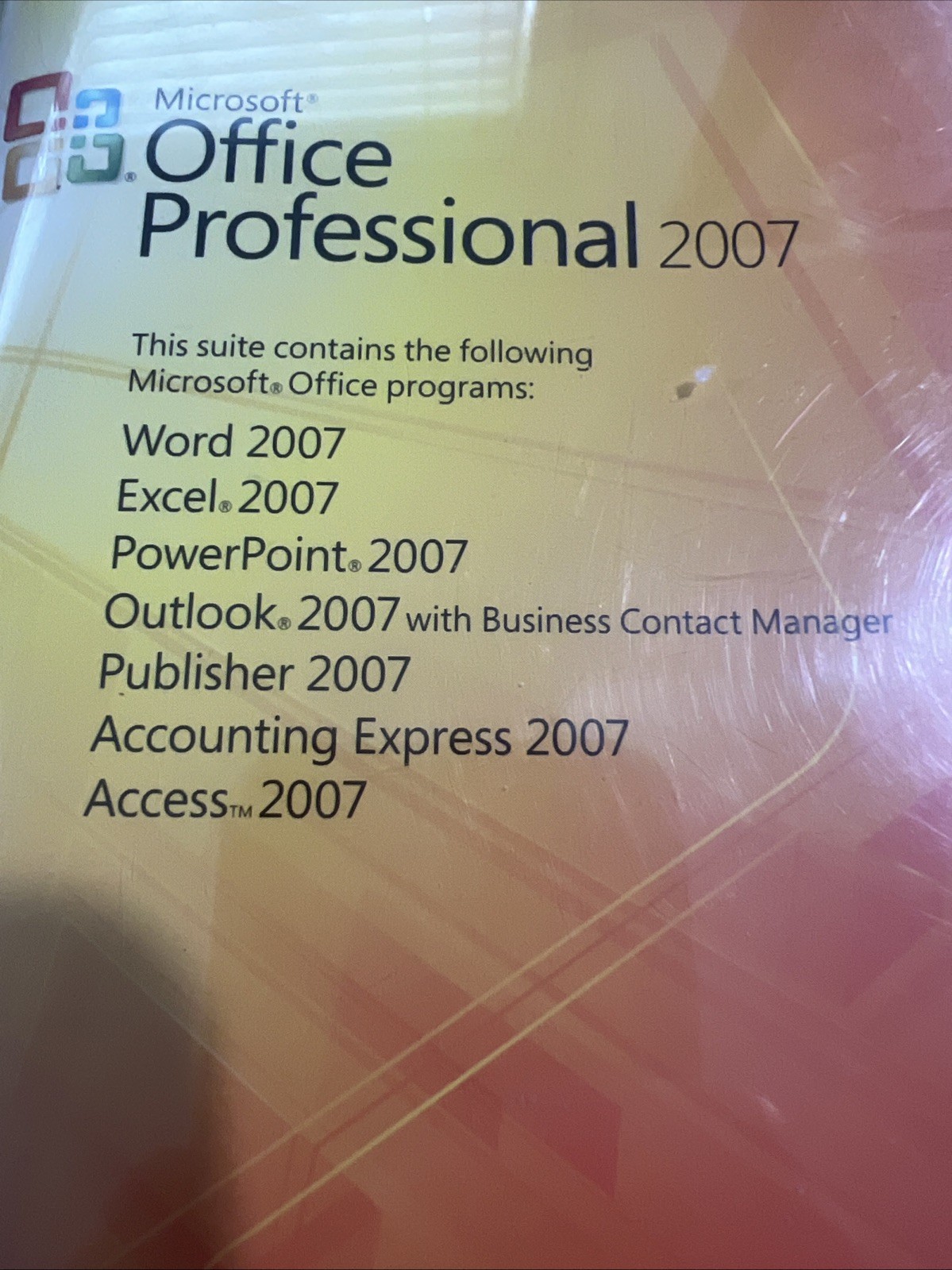 Microsoft Office Professional 2007 Word, Excel, Powerpoint, Outlook-Product Key
