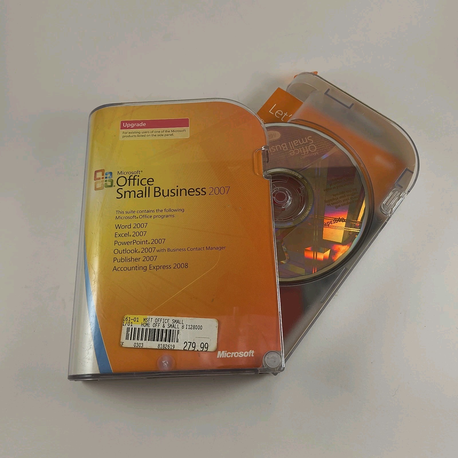 Vintage Microsoft Office Small Business 2007 UPGRADE (2 Discs)