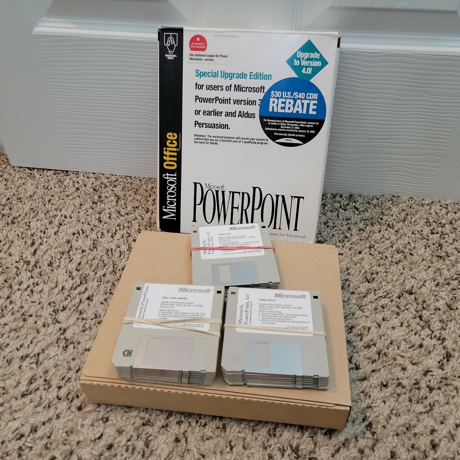 Microsoft Office Powerpoint Upgrade Version 4.0 Macintosh 1994