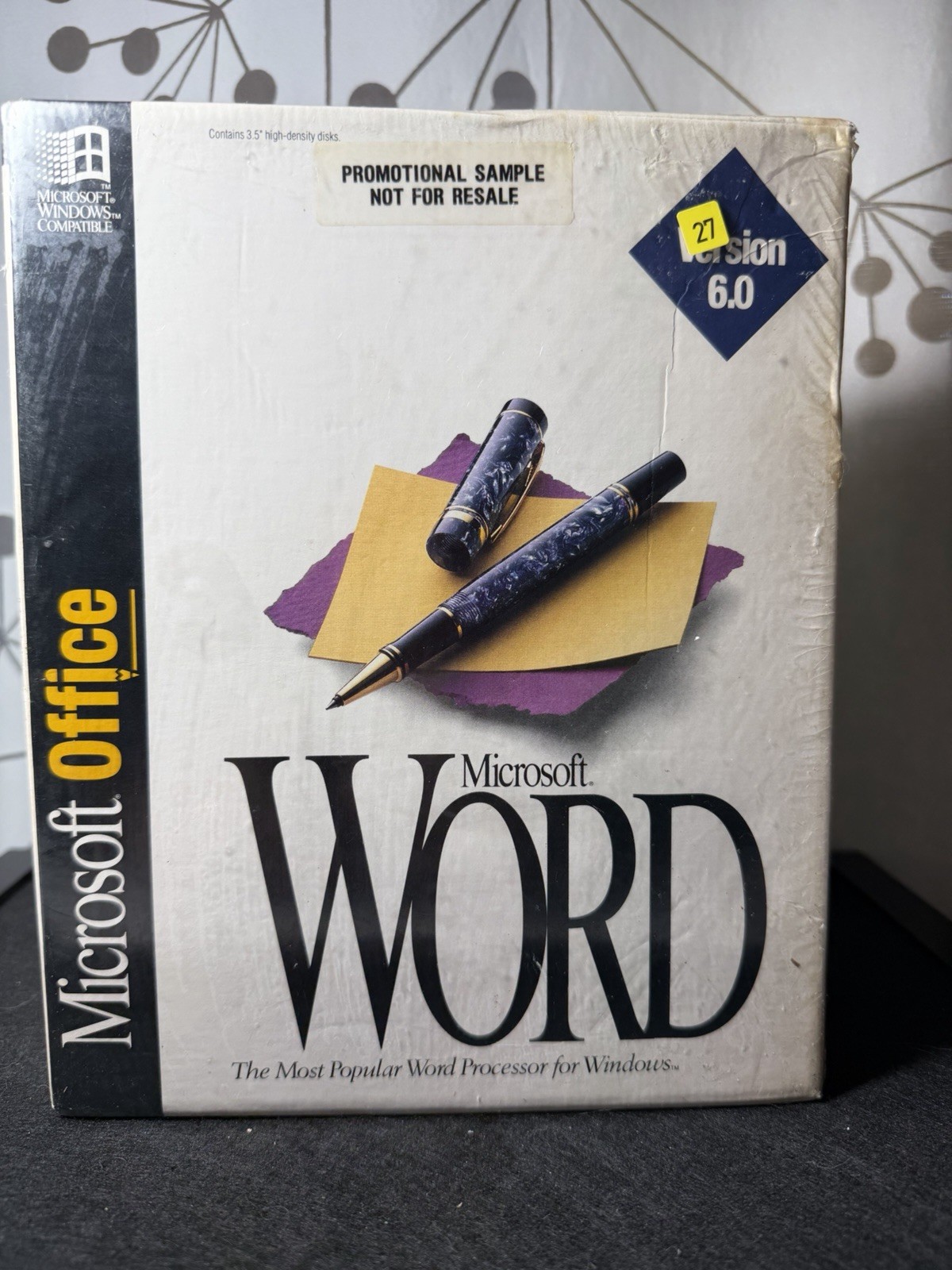 Microsoft Office Word Version 6.0 Retail Package NEW sealed 3.5″ floppy discs
